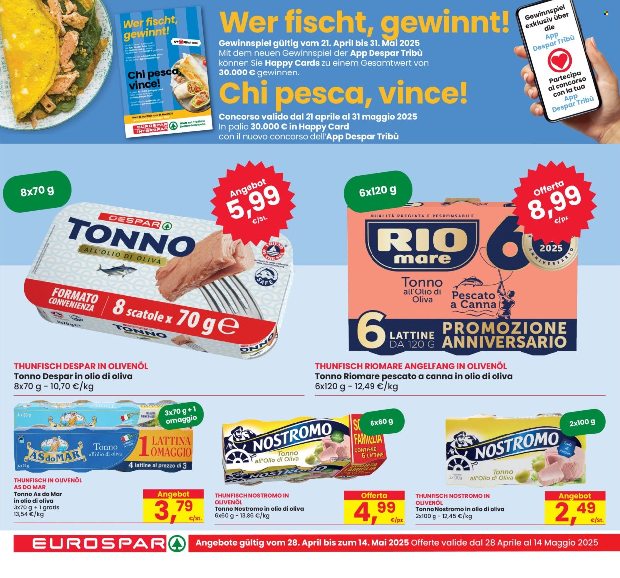 Volantino Eurospar - 28/4/2025 - 14/5/2025. Pagina 1