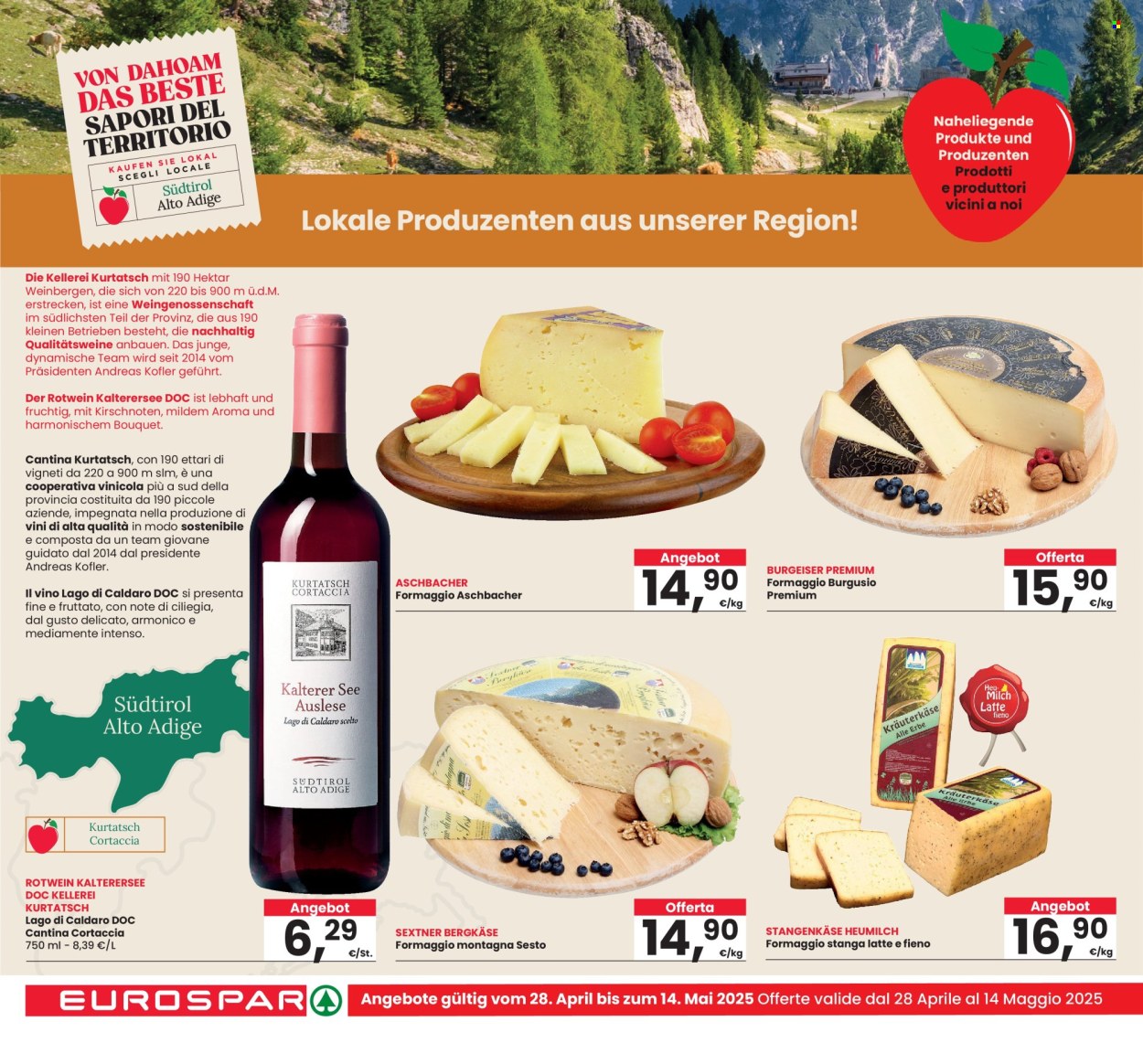 Volantino Eurospar - 28/4/2025 - 14/5/2025. Pagina 1