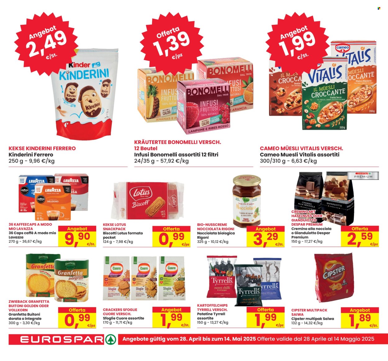 Volantino Eurospar - 28/4/2025 - 14/5/2025. Pagina 1