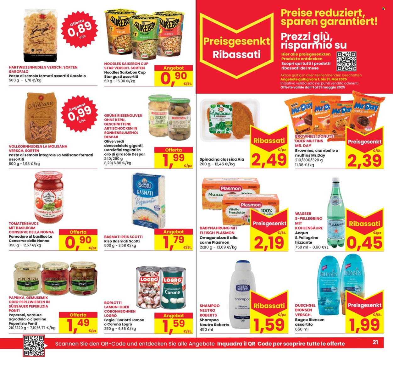 Volantino Eurospar - 28/4/2025 - 14/5/2025. Pagina 1