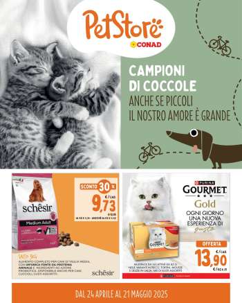 Volantino Pet Store Conad - 24/4/2025 - 21/5/2025.