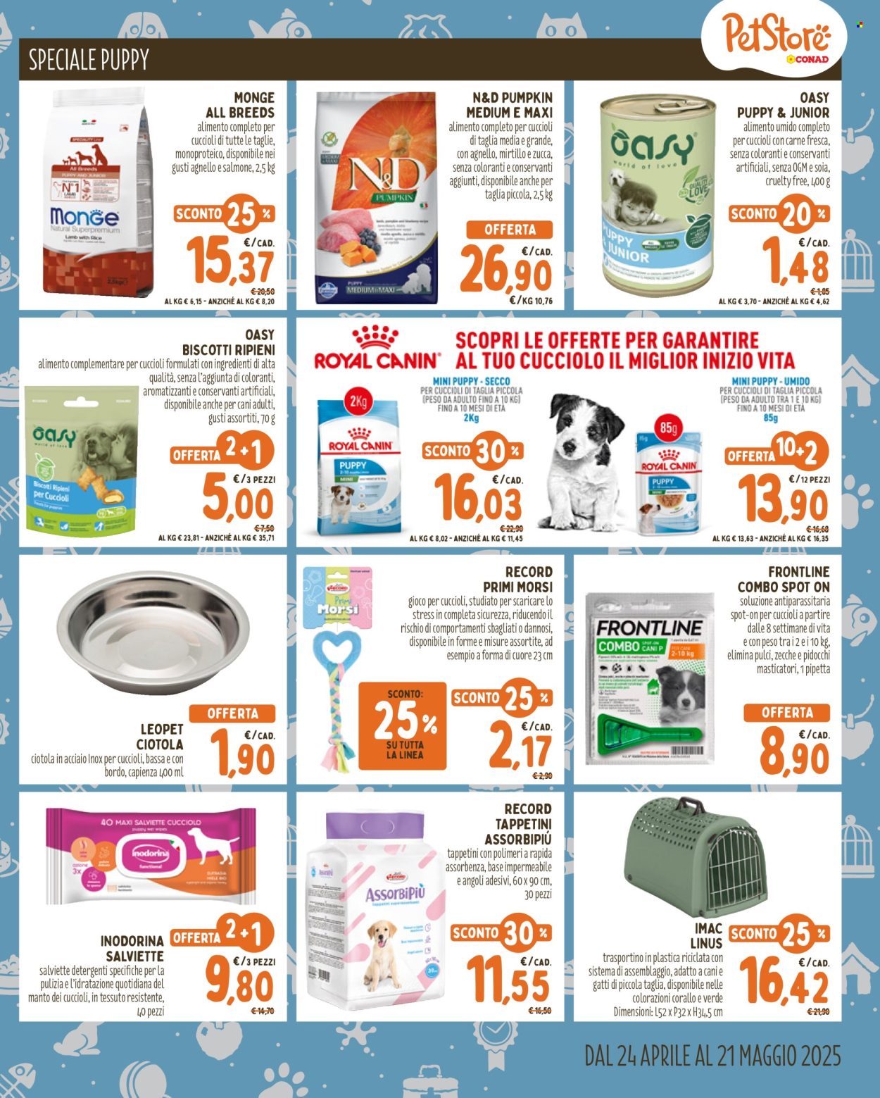 Volantino Pet Store Conad - 24/4/2025 - 21/5/2025. Pagina 1
