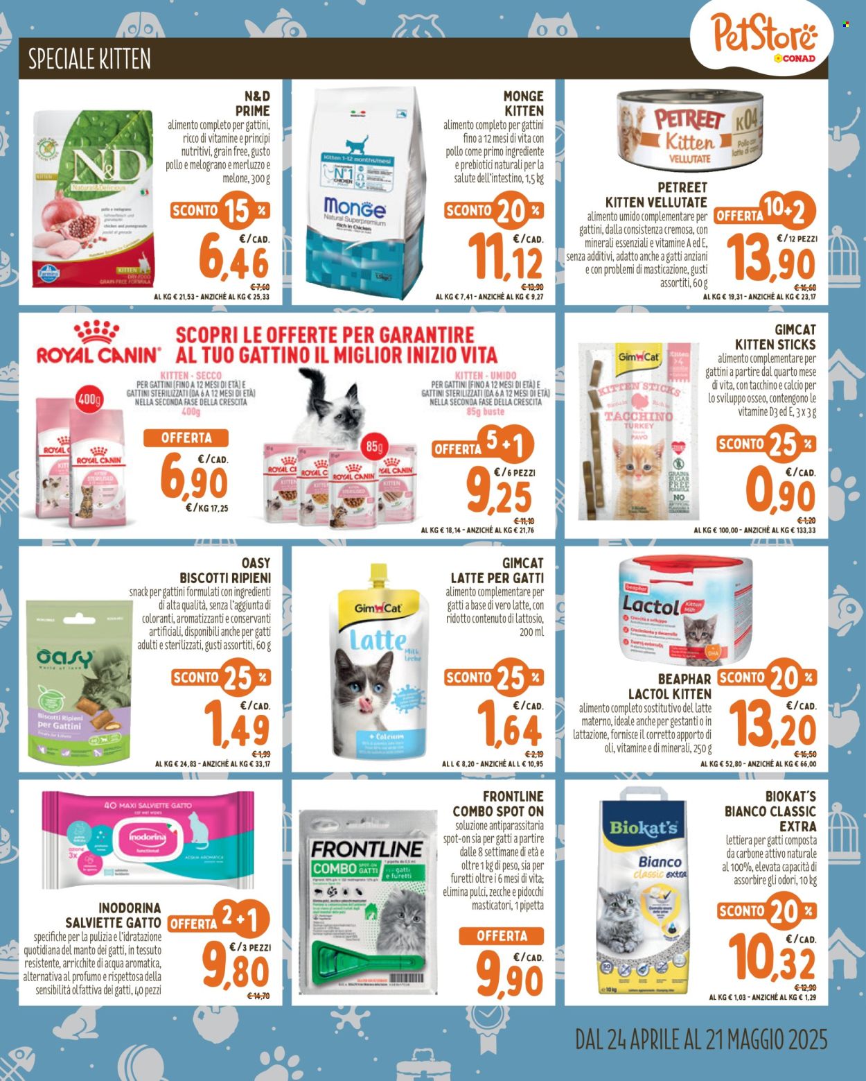 Volantino Pet Store Conad - 24/4/2025 - 21/5/2025. Pagina 1
