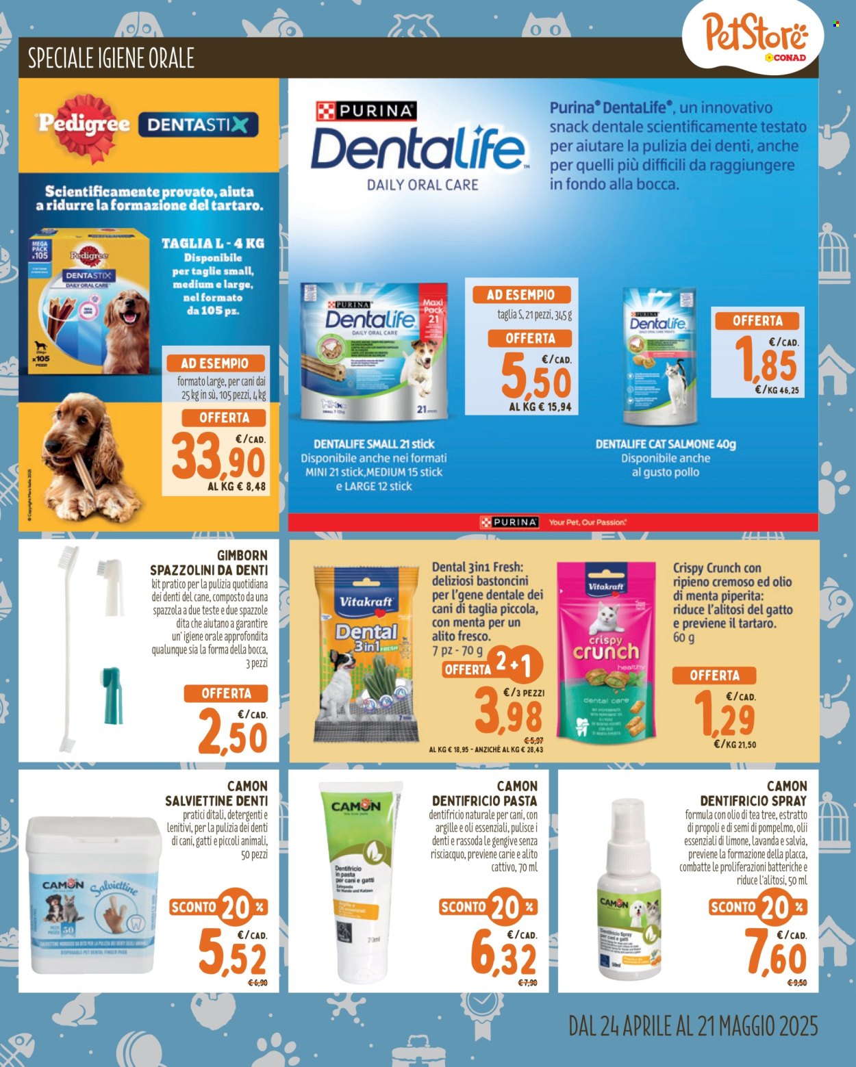 Volantino Pet Store Conad - 24/4/2025 - 21/5/2025. Pagina 1