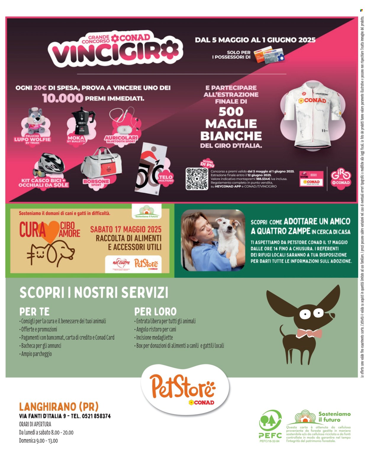 Volantino Pet Store Conad - 24/4/2025 - 21/5/2025. Pagina 1