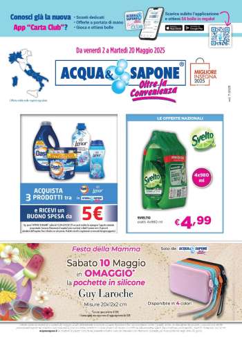 Volantino Acqua & Sapone - 2/5/2025 - 20/5/2025.