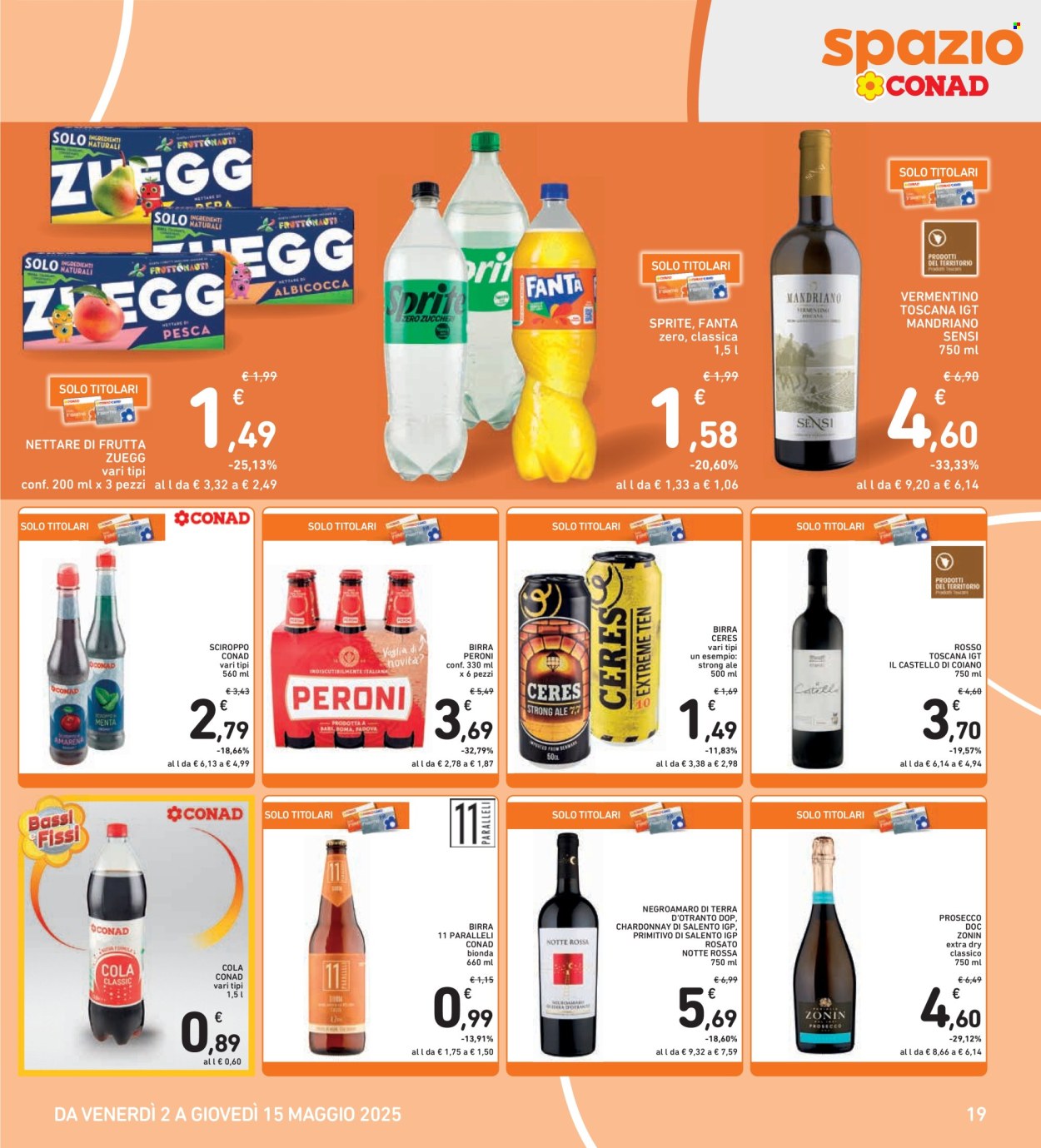 Volantino Spazio Conad - 2/5/2025 - 15/5/2025. Pagina 1