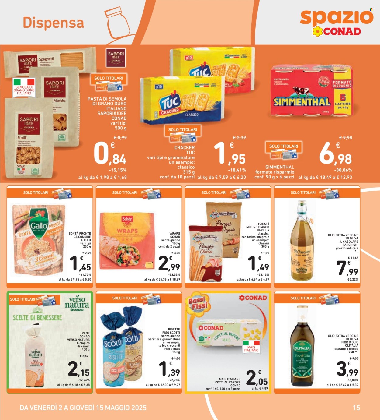 Volantino Spazio Conad - 2/5/2025 - 15/5/2025. Pagina 1