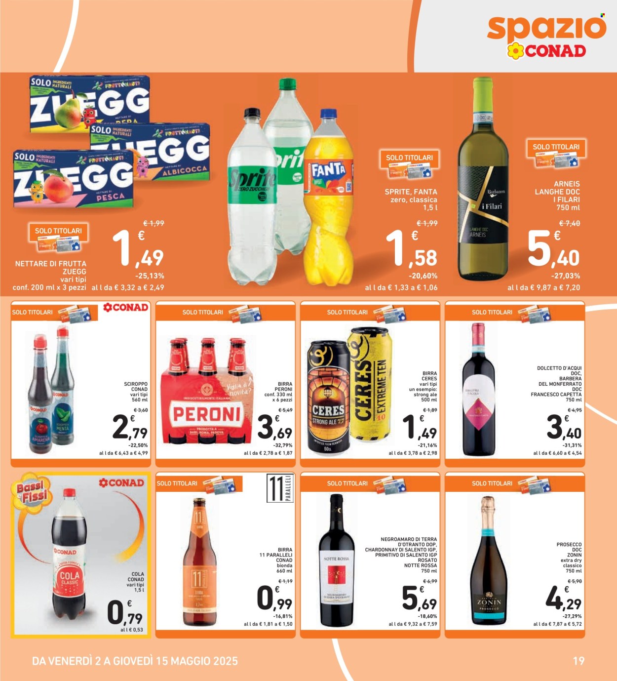 Volantino Spazio Conad - 2/5/2025 - 15/5/2025. Pagina 1