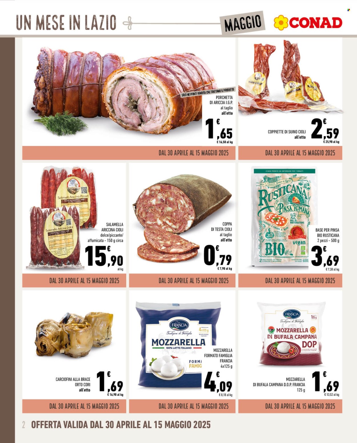 Volantino Conad - 30/4/2025 - 31/5/2025. Pagina 1