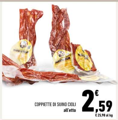 COPPIETTE DI SUINO CIOLI