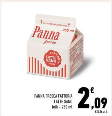 PANNA FRESCA FATTORIA LATTE SANO