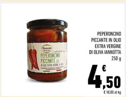 Peperoncino Piccante in Olio Extra Vergine di Oliva Iannotta
