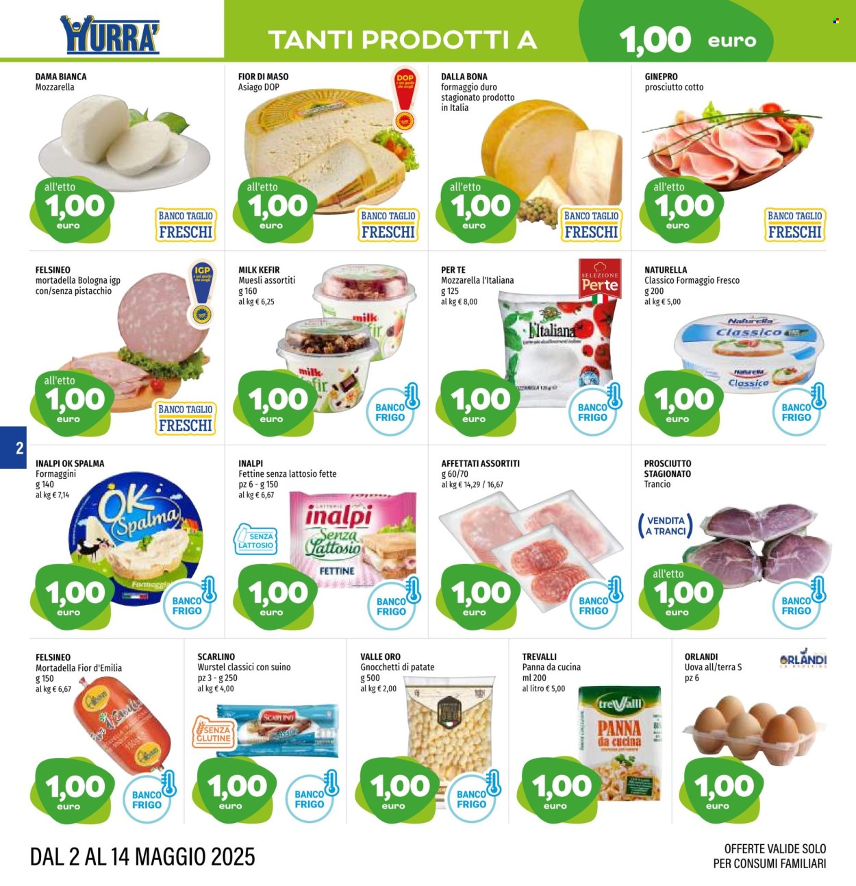 Volantino Hurrà Discount - 2/5/2025 - 14/5/2025. Pagina 1