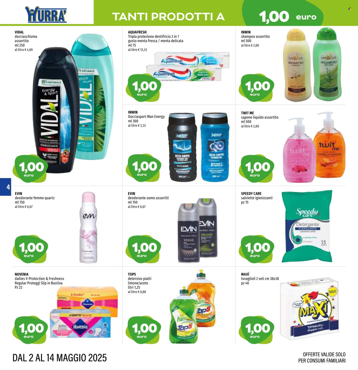Volantino Hurrà Discount - 2/5/2025 - 14/5/2025. Pagina 1
