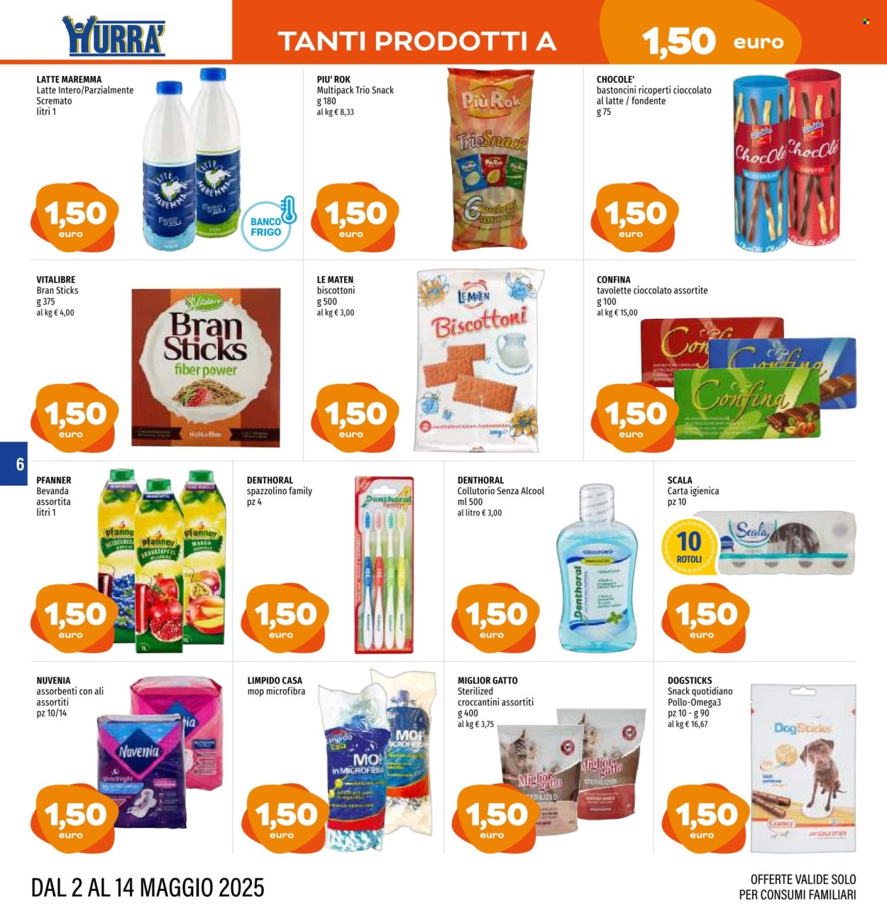 Volantino Hurrà Discount - 2/5/2025 - 14/5/2025. Pagina 1