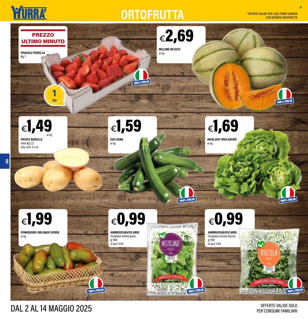 Volantino Hurrà Discount - 2/5/2025 - 14/5/2025. Pagina 1
