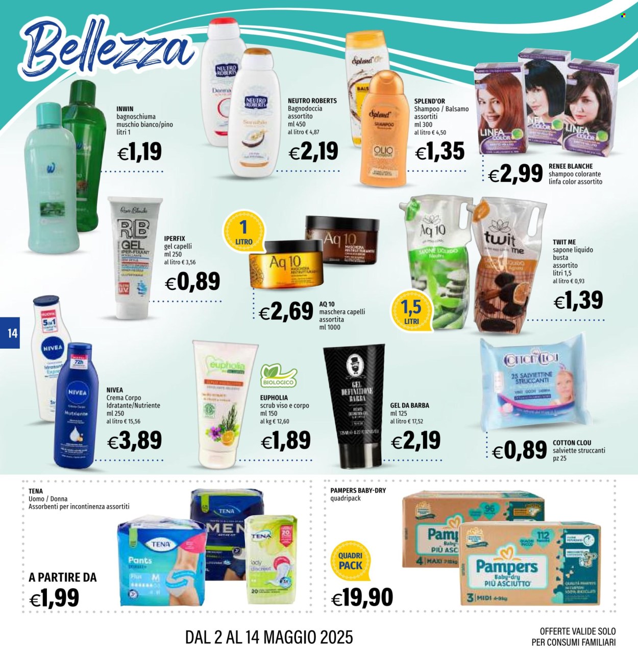 Volantino Hurrà Discount - 2/5/2025 - 14/5/2025. Pagina 1
