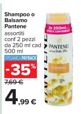 Shampoo o Balsamo Pantene