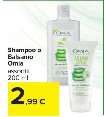 Shampoo o Balsamo Omia