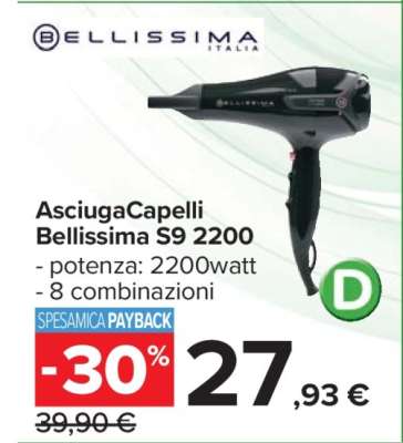 AsciugaCapelli Bellissima S9 2200