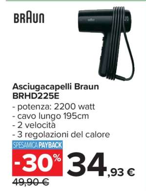 Asciugacapelli Braun BRHD225E