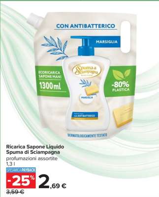 Ricarica Sapone Liquido Spuma di Sciampagna