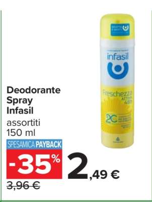 Deodorante spray INFASIL