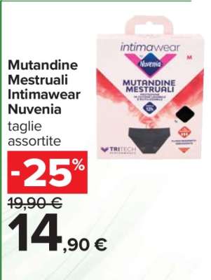 Mutandine Mestruali Intimawear Nuvenia