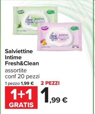 Salviettine Intime Fresh&Clean
