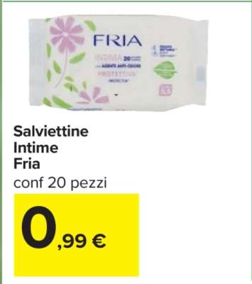 Salviettine Intime Fria