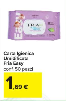 Carta Igienica Umidificata Fria Easy