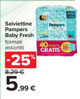 Salviettine Pampers Baby Fresh