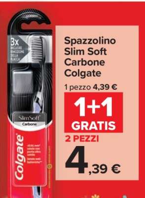 Spazzolino Slim Soft Carbone Colgate
