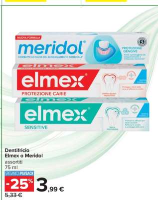 Dentifricio Elmex o Meridol