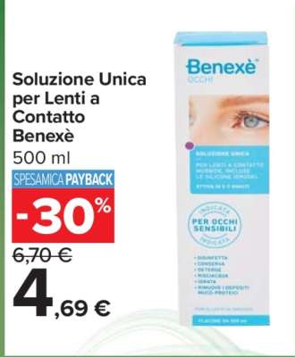 Soluzione Unica per Lenti a Contatto Benexè