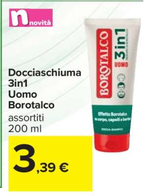 Docciaschiuma 3in1 Uomo Borotalco