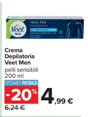 Crema Depilatoria Veet Men
