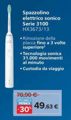 Spazzolino elettrico sonico Serie 3100 HX3673/13