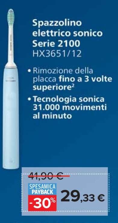Spazzolino elettrico sonico Serie 2100 HX3651/12