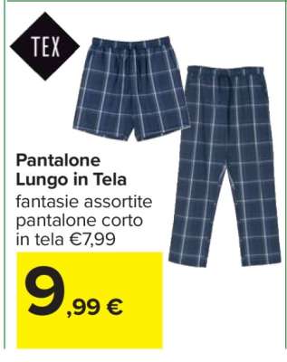Pantalone Lungo in Tela