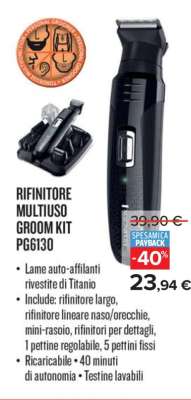 RIFINITORE MULTIUSO GROOM KIT PG6130