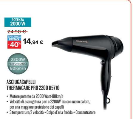 ASCIUGACAPELLI THERMACARE PRO 2200 D5710