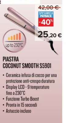 PIASTRA COCONUT SMOOTH S5901