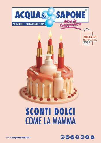 Volantino Acqua & Sapone - 30/4/2025 - 18/5/2025.