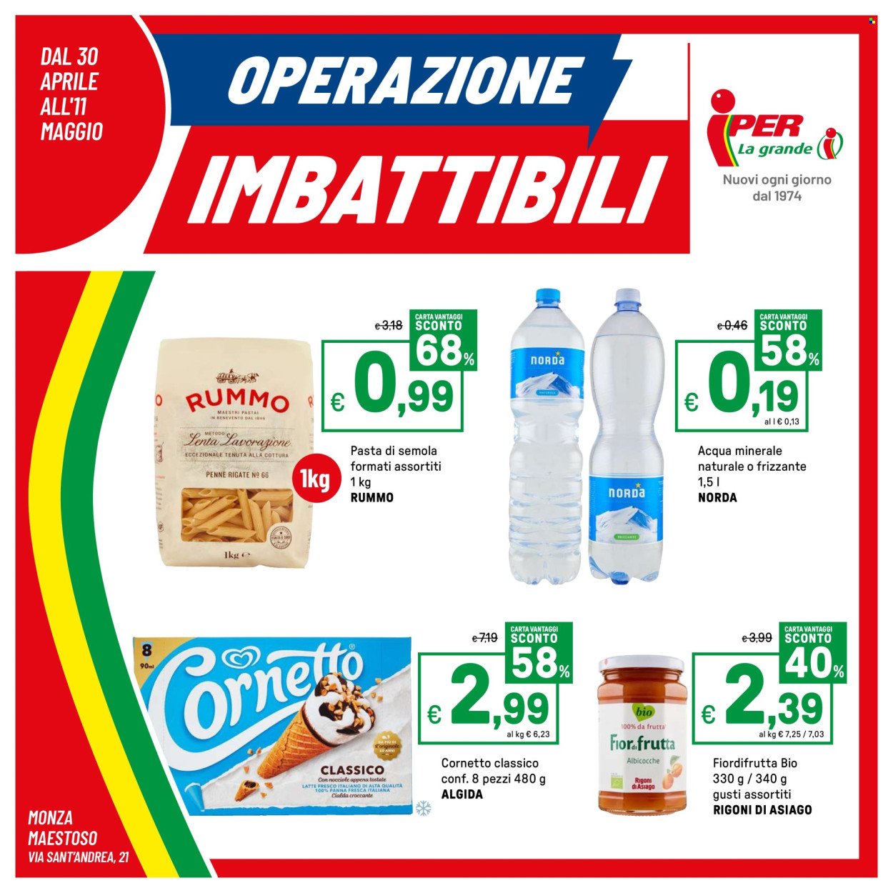 Volantino Iper, La grande i - 30/4/2025 - 11/5/2025. Pagina 1