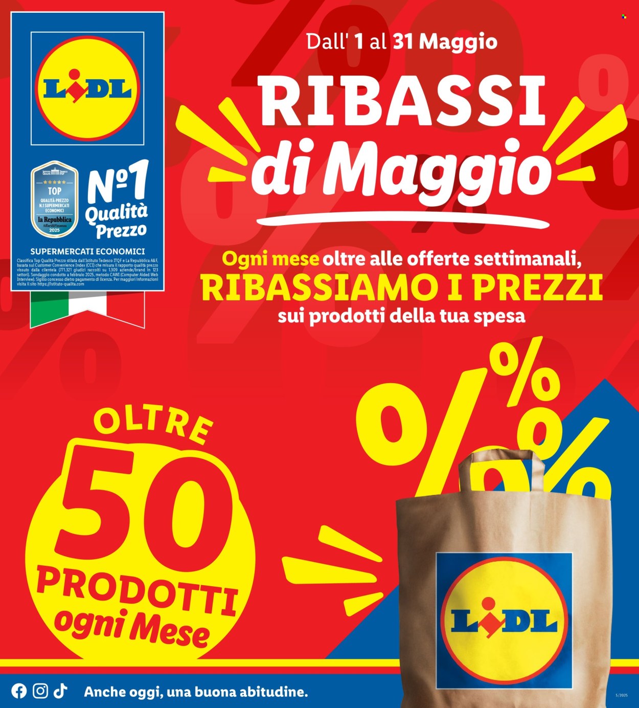 Leták Lidl - 1.5.2025 - 31.5.2025. Strana 1