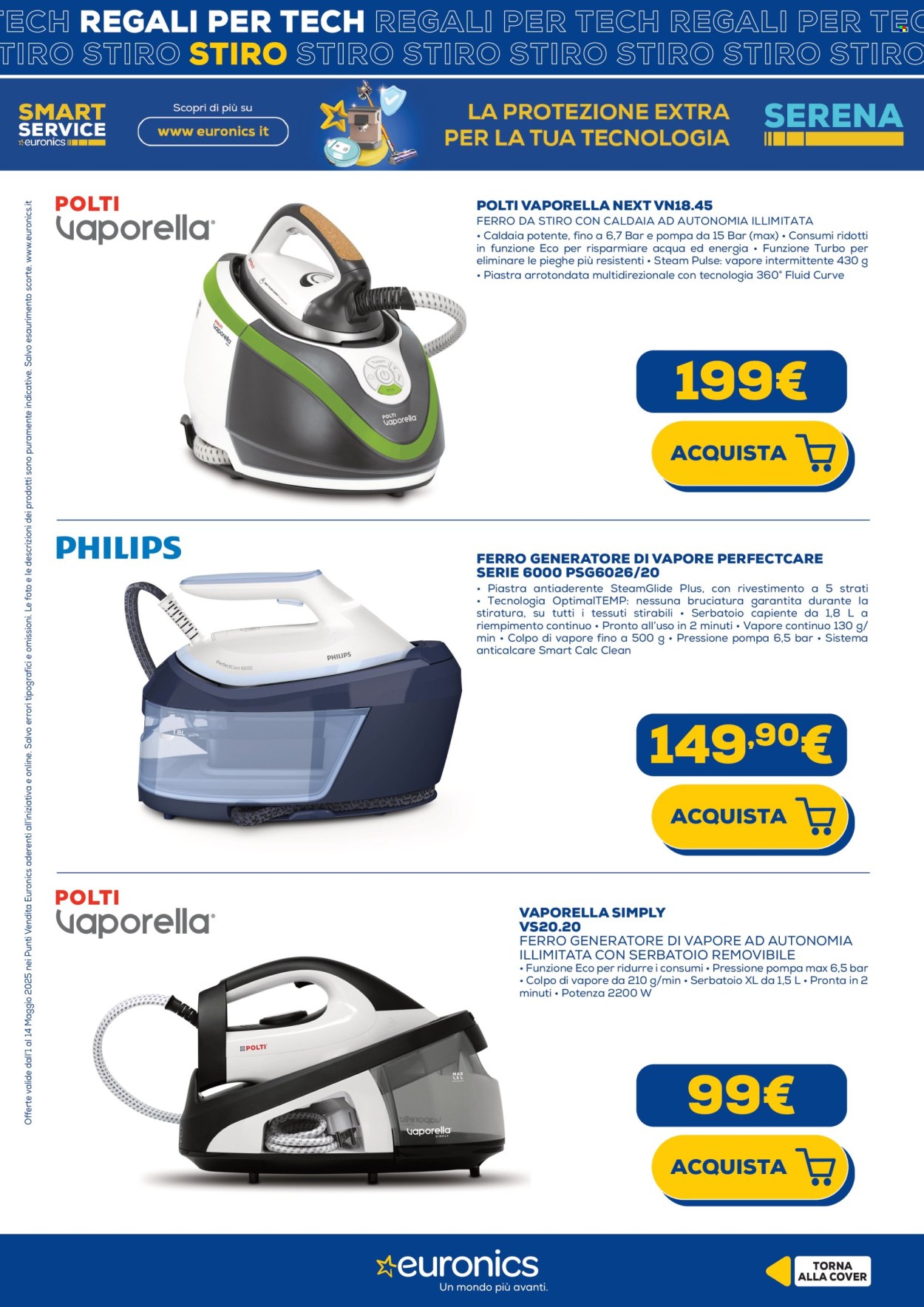 Volantino Euronics - 1/5/2025 - 14/5/2025. Pagina 1