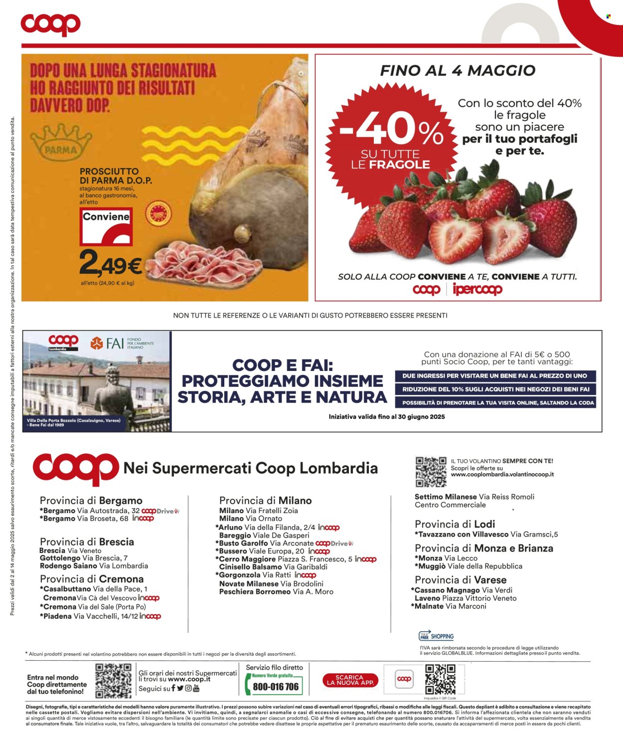 Volantino Coop - 2/5/2025 - 14/5/2025. Pagina 1