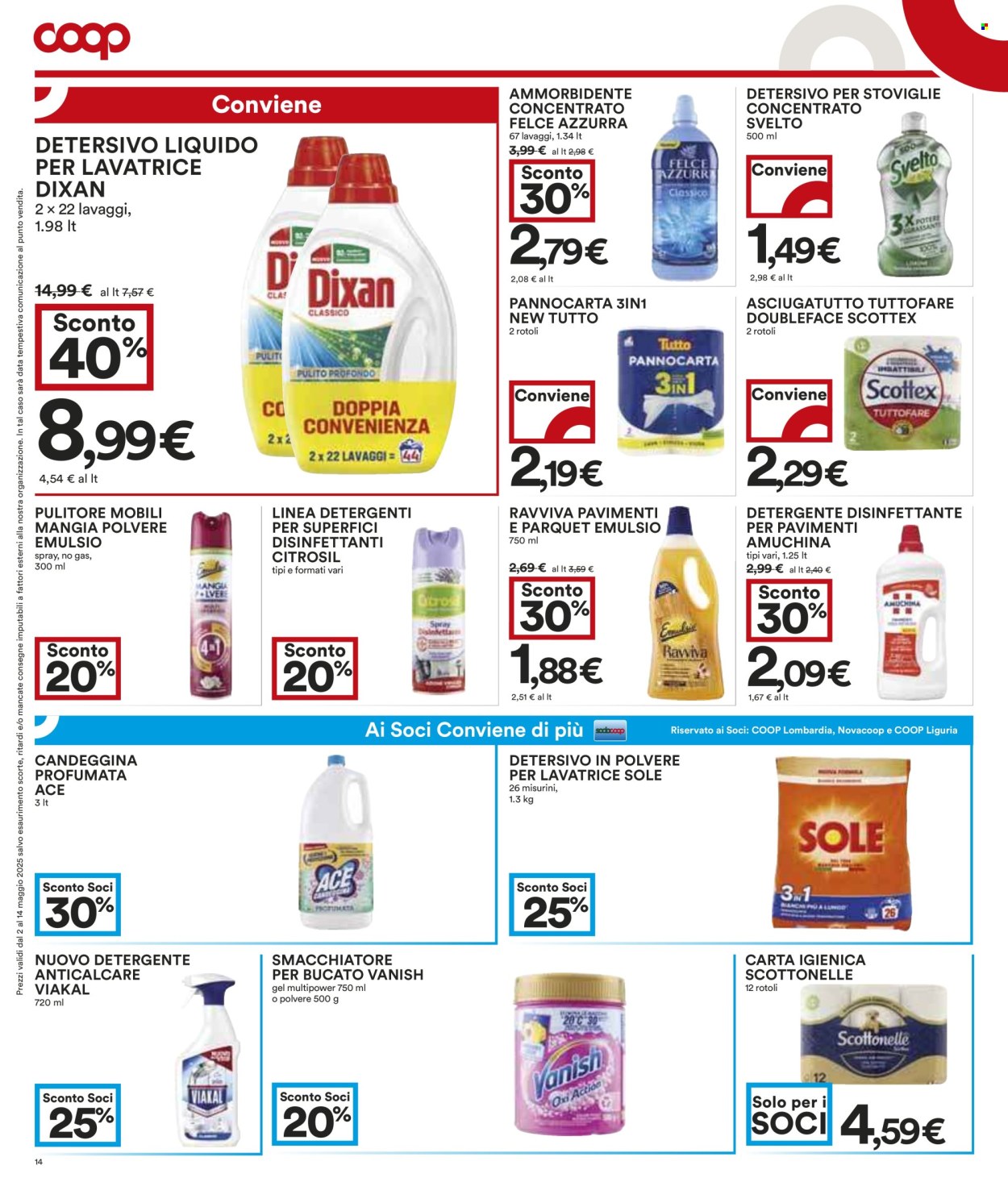 Volantino Coop - 2/5/2025 - 14/5/2025. Pagina 1
